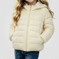 thumbnail image 1 of WAVSUF Girls Hooded Puffer, Zip Up Soft Comfort Loose Fit Winter Warm Casual Coat 3, 1 of 8