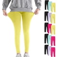 thumbnail image 1 of WAVSUF Girls Leggings 3 Pack Skinny Fit High Waist Lightweight Fall Active Pants Green 10-12, 1 of 10