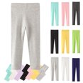thumbnail image 1 of WAVSUF Girls Leggings Lightweight Soft Stretch Elastic Waist Fall Base Cotton Leggings Blue 5, 1 of 3
