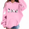 thumbnail image 1 of WAVSUF Kids Boys Hoodie, with Pockets Loose Fit Long Sleeve Fall Halloween Casual Sweatshirts Pink 9, 1 of 5
