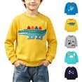 thumbnail image 1 of WAVSUF Kids Boys Pullover, Long Sleeve Crew Neck Soft Cotton Fall Casual Cute Sweatshirts Blue 5, 1 of 10