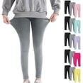 thumbnail image 1 of WAVSUF Leggings 3 Pack for Girls Soft Stretch High Waist Lightweight Spring Active Pants Yellow 10-12, 1 of 10