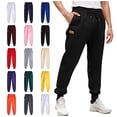 thumbnail image 1 of WAVSUF Men's Athletic Jogger Pants Straight Leg Lightweight with Pockets Fall Workout Casual Pants Pink L, 1 of 3