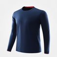 thumbnail image 1 of WAVSUF Men's Athletic Tee Long Sleeve Round Neck Breathable Fall Breathable Sports Top XL, 1 of 6