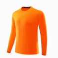 thumbnail image 1 of WAVSUF Men's Athletic Tee Round Neck Breathable Long Sleeve Fall Breathable Sports Top 4XL, 1 of 6