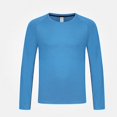 thumbnail image 1 of WAVSUF Raglan Tee for Men's Skinny Fit Round Neck Long Sleeve Fall Sports Comfort Top L, 1 of 9