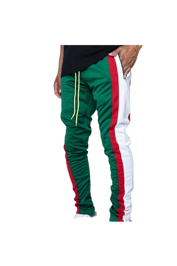Mens Sweatpants Lightweight Jogger for Men Fashionable Motion Casual Tight Loose Simplicity Long Pants Green Size M