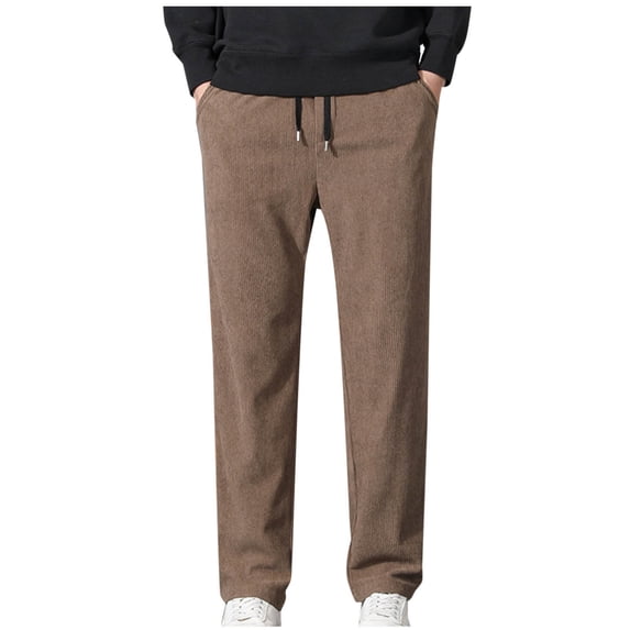 Wavsuf Mens Sweatpants Lightweight Jogger for Men Motion Casual Loose Long Pants Khaki Size XL