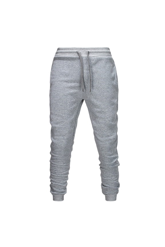Joggers for Men Gray Drawstring Sweatpants Pockets for Mens Motion Jogger Pants Gray Size L