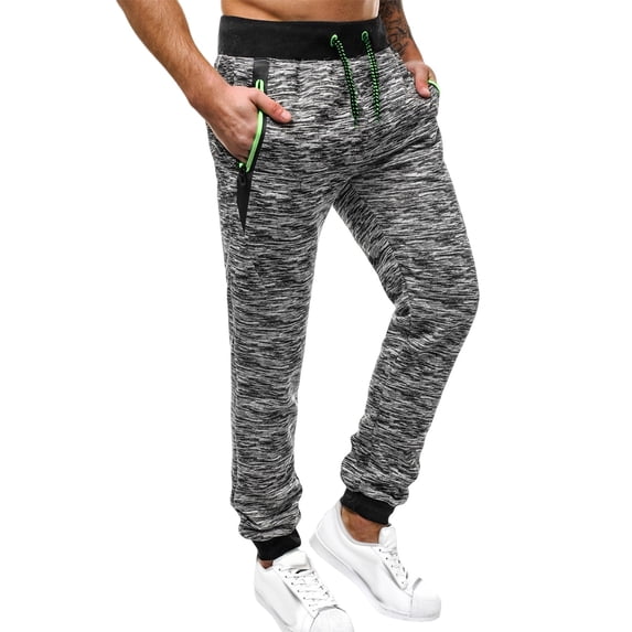 Wavsuf Mens Sweatpants Lightweight Jogger for Men Fashionable Motion Casual Long Pants Gray Size 2XL