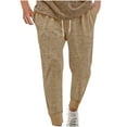 thumbnail image 1 of Wavsuf Joggers for Men Brown Drawstring Sweatpants Pockets for Mens Motion Jogger Pants Brown Size 2XL, 1 of 7