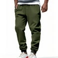 thumbnail image 1 of Wavsuf Joggers for Men Army Green Drawstring Sweatpants Pockets for Mens Elasticity Motion Bodybuilding Ventilation Jogger Pants Army Green Size 2XL, 1 of 9
