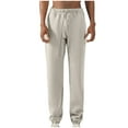 thumbnail image 1 of Wavsuf Mens Sweatpants Lightweight Jogger for Men Tight Jogger Pants Tobacco color Size S, 1 of 4