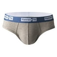 thumbnail image 1 of WAVSUF Summer Briefs Mens Solid Color Comfort Underpants Comfortable Ventilation Briefs Gray Size 2XL, 1 of 3