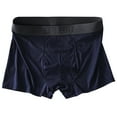 thumbnail image 1 of WAVSUF Summer Mens Quick Drying Comfort Boxer Briefs for Men Solid Color Underpants Comfortable Ventilation Briefs Blue Size XL, 1 of 3