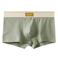 thumbnail image 1 of WAVSUF Summer Mens Quick Drying Comfort Boxer Briefs for Men Solid Color Underpants Comfortable Ventilation Briefs Green Size M, 1 of 2