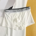 thumbnail image 1 of WAVSUF Summer Mens Quick Drying Comfort Boxer Briefs for Men Solid Color Underpants Comfortable Ventilation Briefs White Size 3XL, 1 of 3