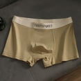 thumbnail image 1 of WAVSUF Summer Clearance Mens Quick Drying Comfort Boxer Briefs for Men Solid Color Underpants Comfortable Ventilation Cotton Briefs Beige Size 3XL, 1 of 3