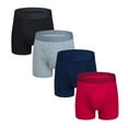 thumbnail image 1 of WAVSUF Summer Mens Quick Drying Comfort Boxer Briefs for Men Solid Color Underpants Motion Ventilation Briefs Wine Size XL, 1 of 3