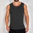 thumbnail image 1 of WAVSUF Summer Solid Color Tank Tops for Men Bodybuilding Sleeveles Vest Round Neck Pullover Black Size XL, 1 of 4
