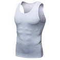 thumbnail image 1 of WAVSUF Summer Solid Color Tank Tops for Men Bodybuilding Sleeveles Vest Tight Pullover White Size L, 1 of 4