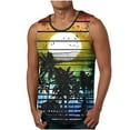 thumbnail image 1 of WAVSUF Summer Sports Tank Tops for Mens Quick Dry Vest Muscle Gym Undershirts Tank Printed Round Neck Tops Hawaiian shirt Sleeveles Pullover Army Green Size M, 1 of 4