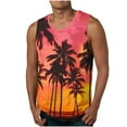 thumbnail image 1 of WAVSUF Summer Sports Tank Tops for Mens Quick Dry Vest Muscle Gym Undershirts Tank Printed Round Neck Tops Hawaiian shirt Sleeveles Pullover Watermelon Red Size S, 1 of 4