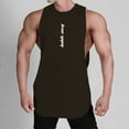 thumbnail image 1 of WAVSUF Summer Sports Tank Tops for Mens Quick Dry Vest Muscle Gym Undershirts Tank Printed Round Neck Sleeveles Pullover Brown Size 3XL, 1 of 7