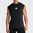 thumbnail image 1 of WAVSUF Summer Sports Sleeveles Vest for Mens Solid Color Quick Dry Tank Tops T-Shirt Pullover Black Size XL, 1 of 6