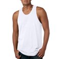 thumbnail image 1 of WAVSUF Tall Big Mens Bodybuilding Sleeveles Solid Color Tank Tops Round Neck Pullover White Size S, 1 of 5