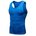 thumbnail image 1 of WAVSUF Tall Big Mens Bodybuilding Sleeveles Solid Color Tank Tops Tight Pullover Blue Size L, 1 of 4