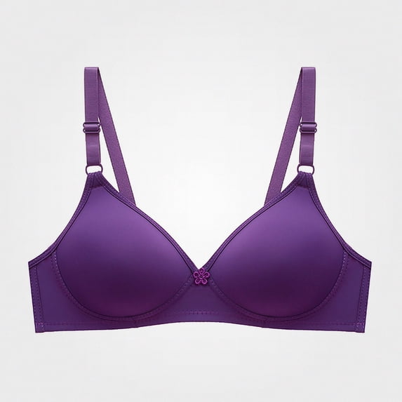 WAVSUF Wireless Bras for Women's Balconette Gathered Casual Comfort ...