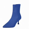 thumbnail image 1 of WAVSUF Women's Kitten Mid Heel Boots Arch Support Pointed Toe Anti Slip Fall Dress Trendy Boots 6.5, 1 of 5