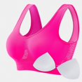 thumbnail image 1 of WAVSUF Women's Seamless Sports Bras with Removable Pads High Support Wirefree Daily Active Yoga Bras Pink Size S-5XL, 1 of 7