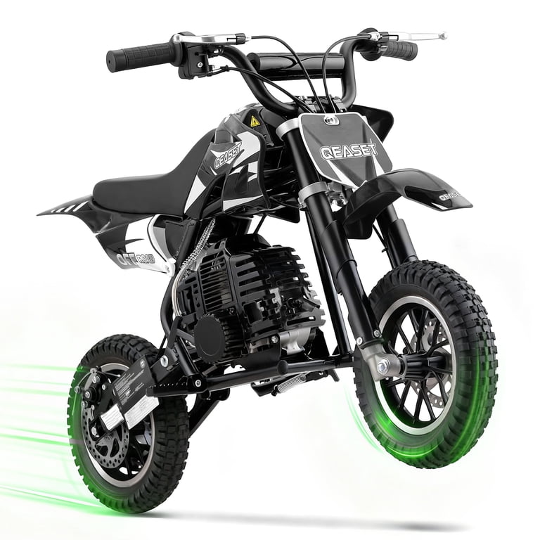 QEASET 49CC Dirt Bike Gas Powered Off-Road 2-Stroke Mini Bike with