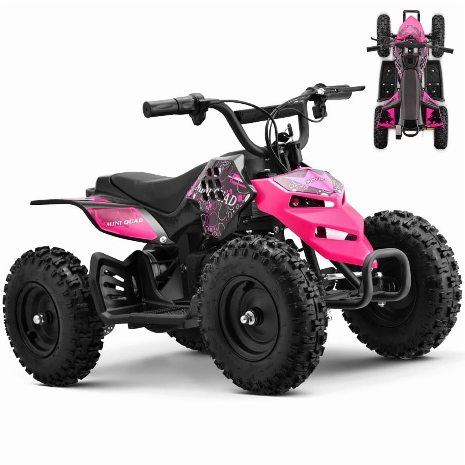 QEASET Dirt Quad 12V 350W Motor ATV with Toolkit, Monster Insect ATV, Holiday Gifts