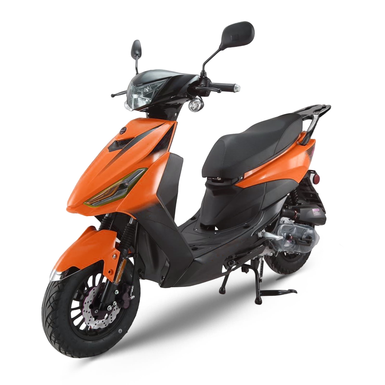 WAWA New 200cc Adult Moped Gas Motorcycle with LED Lights