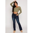 thumbnail image 1 of Womens WAX Acid Wash High Waisted Boot Cut Jeans, 1 of 3