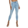thumbnail image 1 of Womens WAX Basic High Waisted Skinny Jeans, 1 of 2