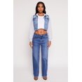 thumbnail image 1 of Women's WAX Distressed Hooded Jean Jacket, 1 of 4