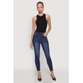 thumbnail image 1 of Womens WAX High Rise Solid Cropped Skinny Jeans, 1 of 5
