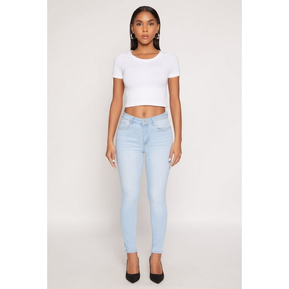 Womens WAX Stretch High Waisted Skinny Jeans