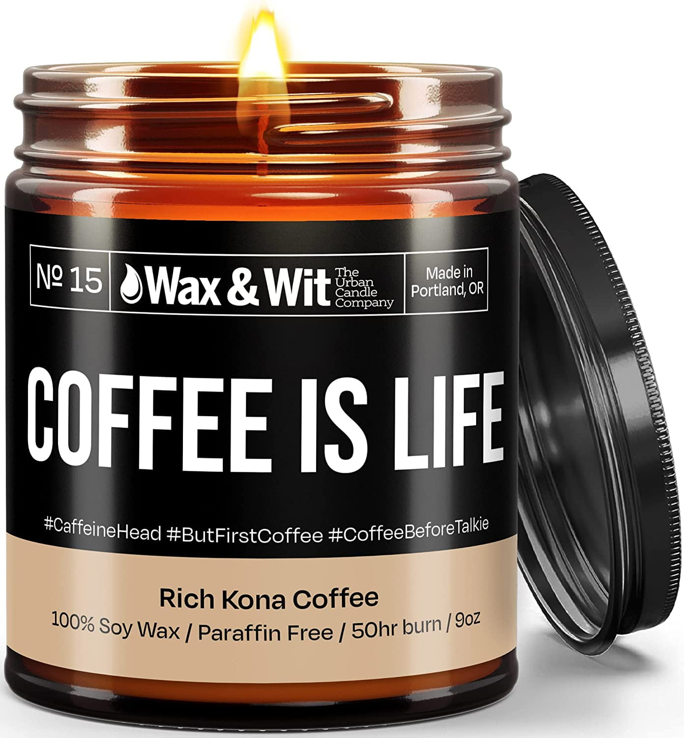 WAX & WIT Housewarming Gift, Funny Candles, Soy Wax Scented Candles