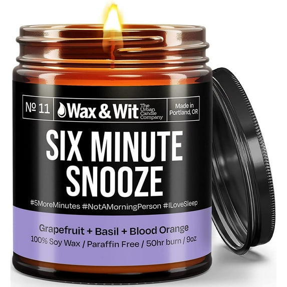 WAX & WIT Soy Wax Scented Candles Gifts for Women, Candles for Home Scented, Housewarming Gift, Funny Candles, Aromatherapy Candle, Non Toxic Natural Candles, Candles for Men and Women, Jar Candle