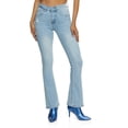 thumbnail image 1 of Womens WAX Whiskered High Waist Boot Cut Jeans, 1 of 2