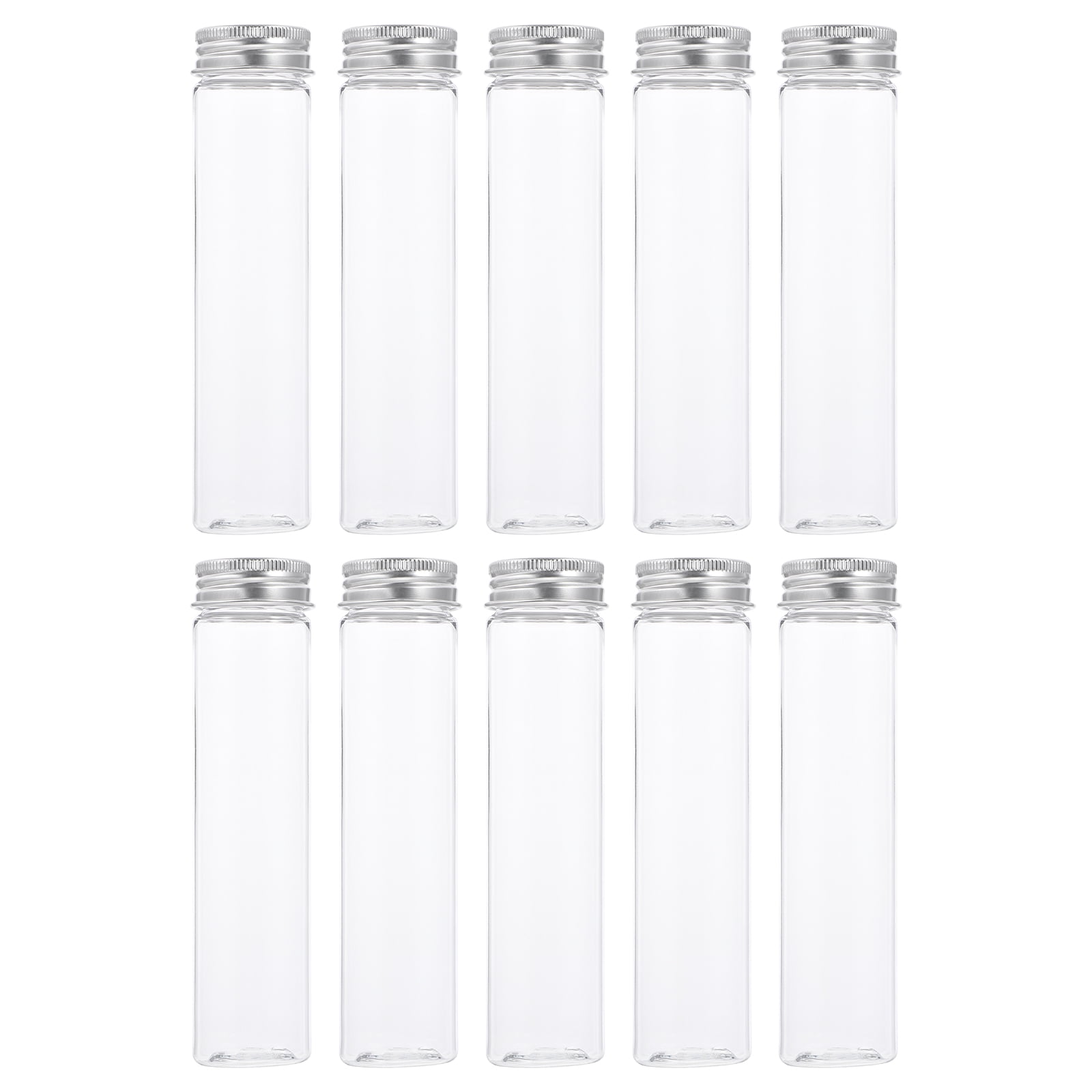 WAXIAYU 10 Clear Plastic Terrarium Tubes for Candy, Plants, and Jewelry