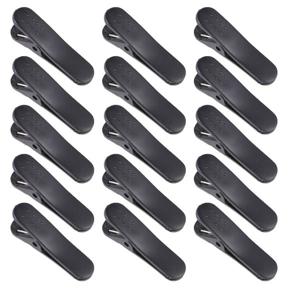 WAXIAYU 100Pcs Earphone Wire Clips Headphone Mount Cable Clothing Clip Earbud Clip Clamp Hooks for Collar Lapel Shirt Headset Cord ( Black )
