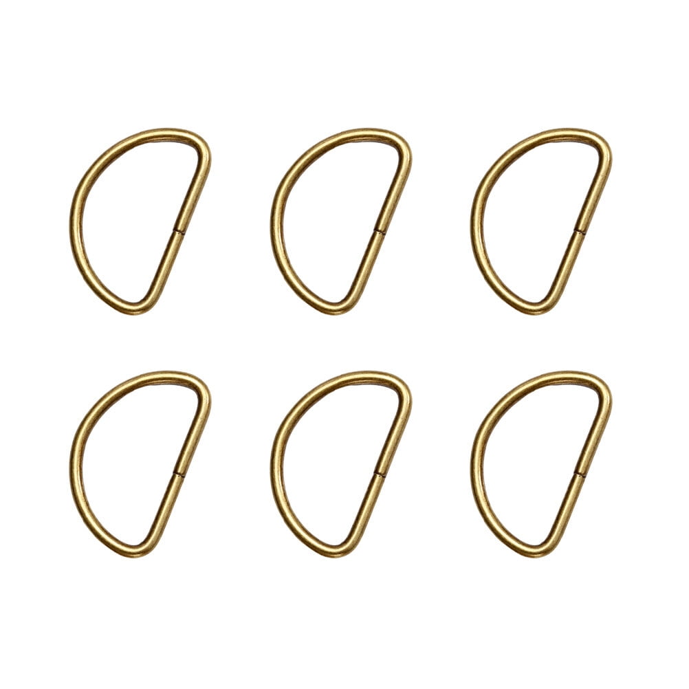 WAXIAYU 100pcs Metal D Rings Semi Circular D Rings Bags DIY Accessories ...