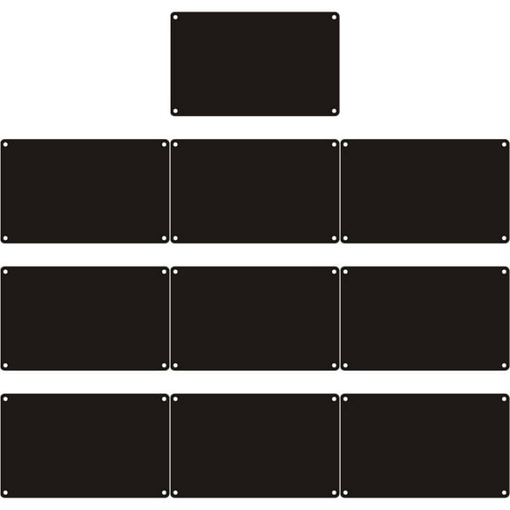 WAXIAYU 10pcs Aluminum Engraving Blanks for Indoor/Outdoor Nameplates