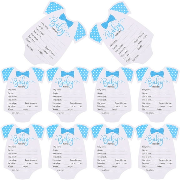 WAXIAYU 10pcs Gender Reveal Party Game Cards Baby Shower Gender Reveal Boy or Girl Voting Cards
